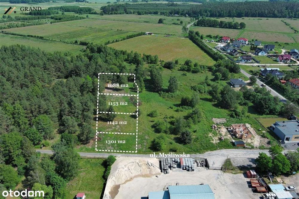 Działka przy lesie pod budownictwo jednorodzinne-