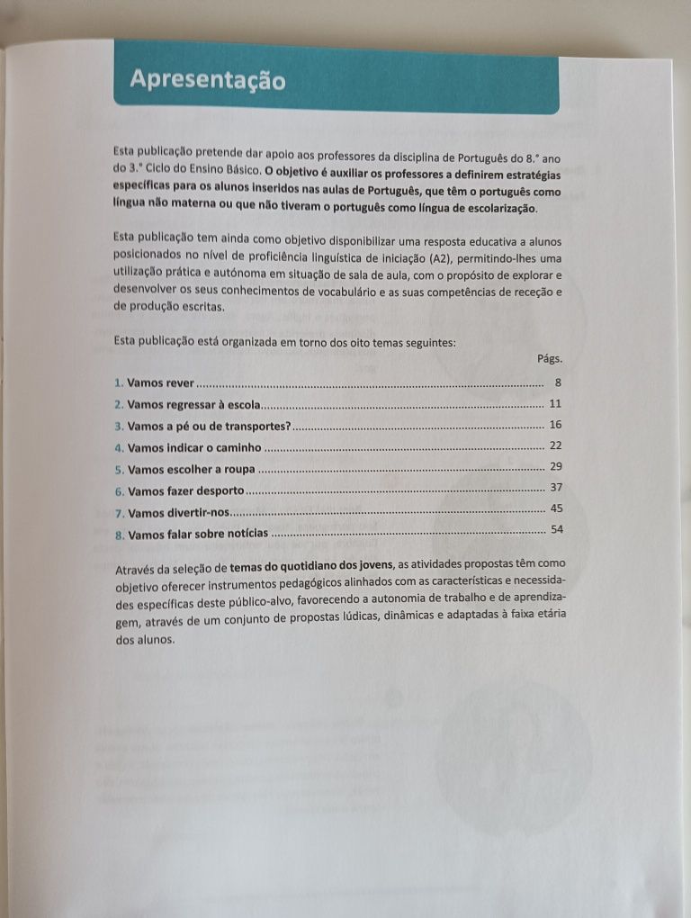 Português língua Não Materna Caderno de Fichas (Exclusivo do prof)