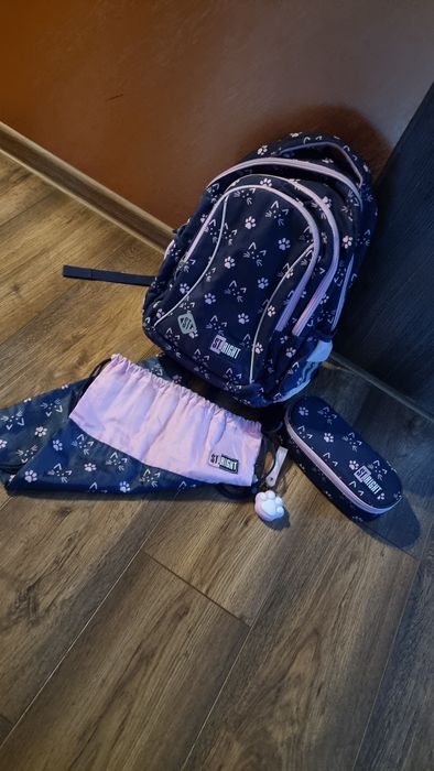 Zestaw szkolny - plecak+piornik+worek