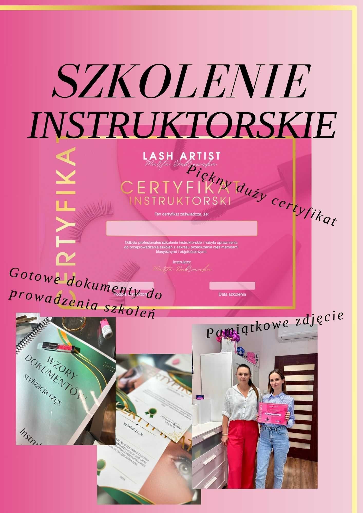 Szkolenie Instruktorskie PRZEDŁUŻANIE RZĘS