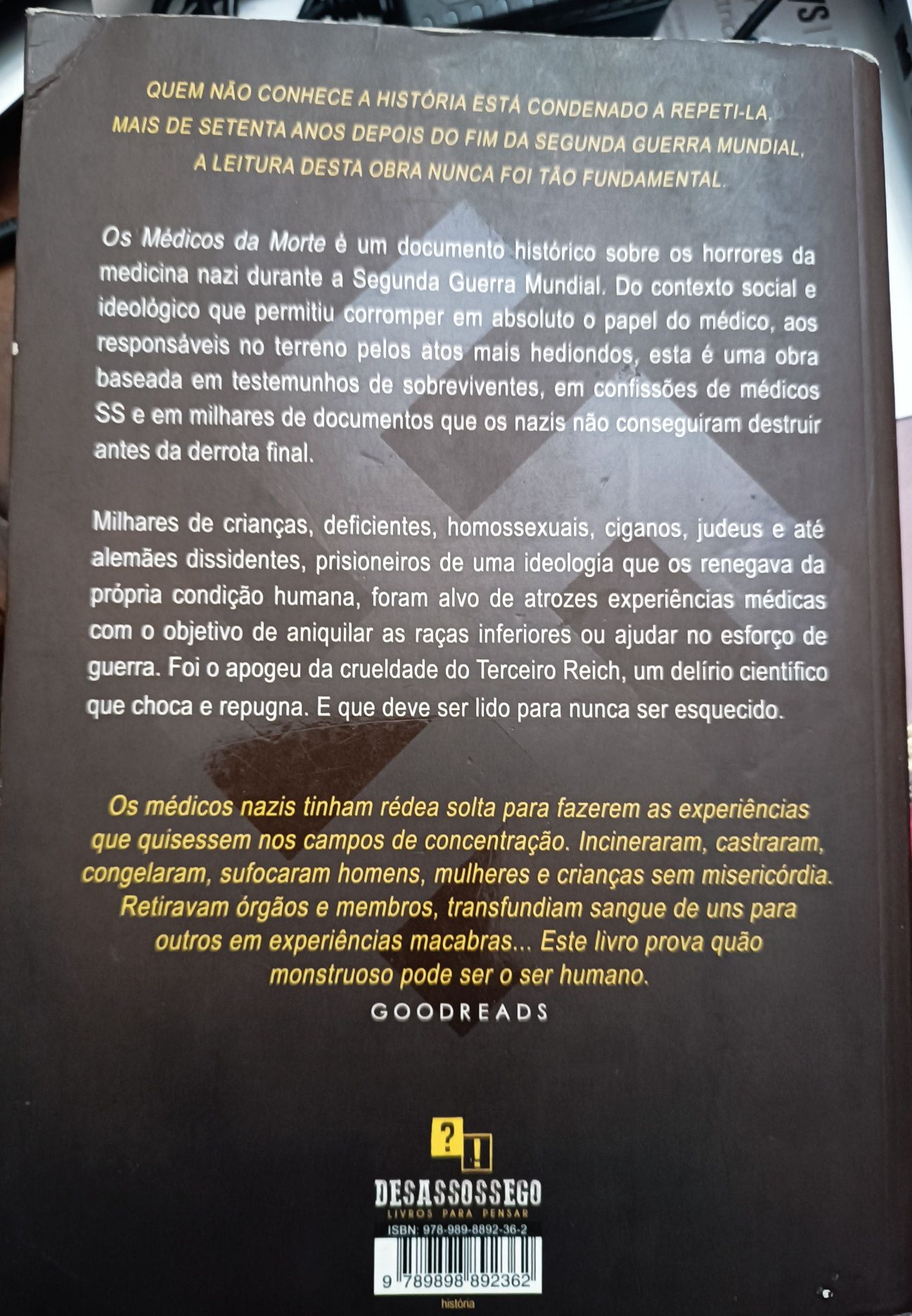 Livro "Os médicos da morte"