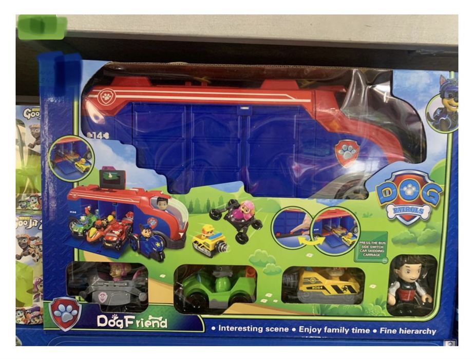 Автобус автовоз щенячий патруль машинка + 7 героів