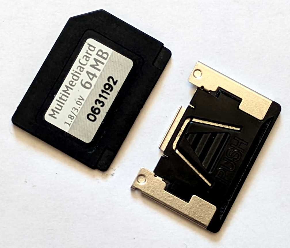 Karta pamięci RS - MMC MultiMediaCard o pojemności 64 MB