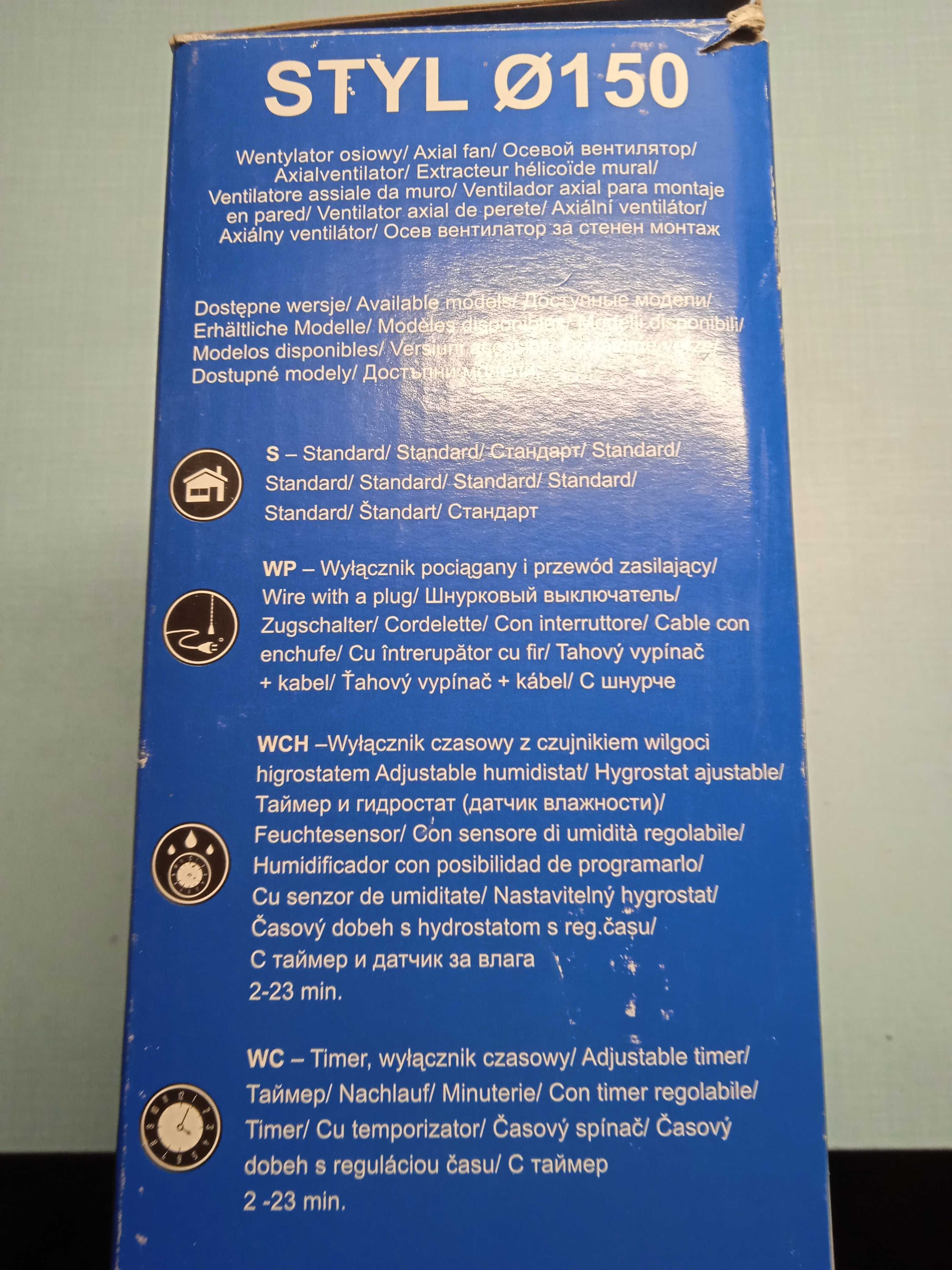 Wentylator łazienkowy Dospel Styl.