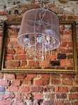 Srebrna lampa sufitowa