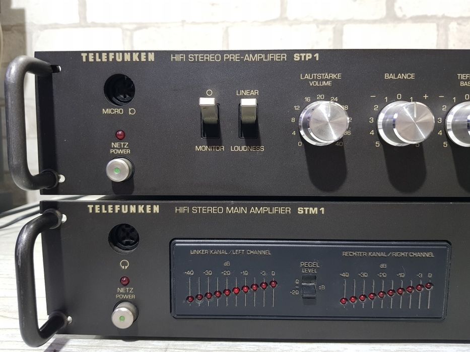 Предусилитель / оконечник/ Підсилювач Telefunken STP/STM 2x120Вт