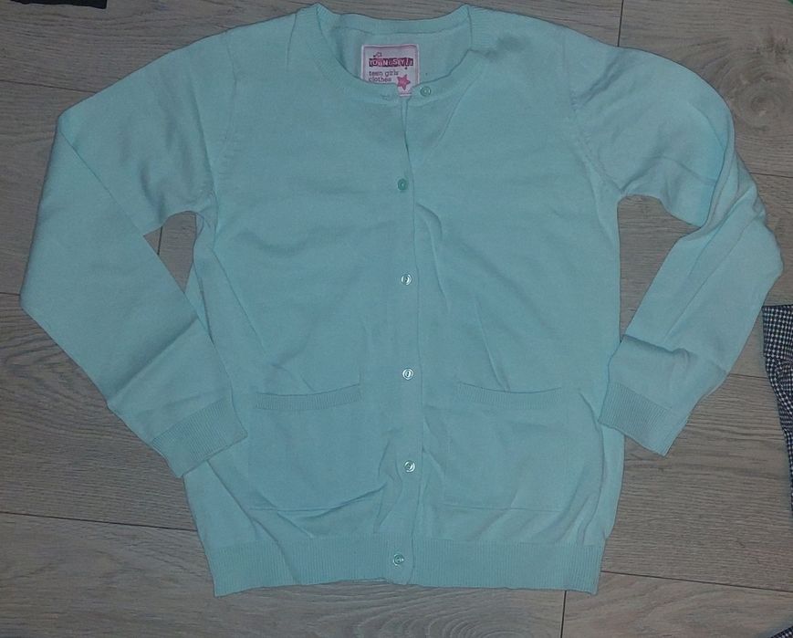 Bluza x2, sweterek,  spodnie dla dziewczynki 146/152 hm, paka ubrań