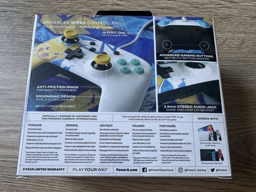 Nintendo Switch joypad Pikachu High Voltage - nowy, fabryczne plomby