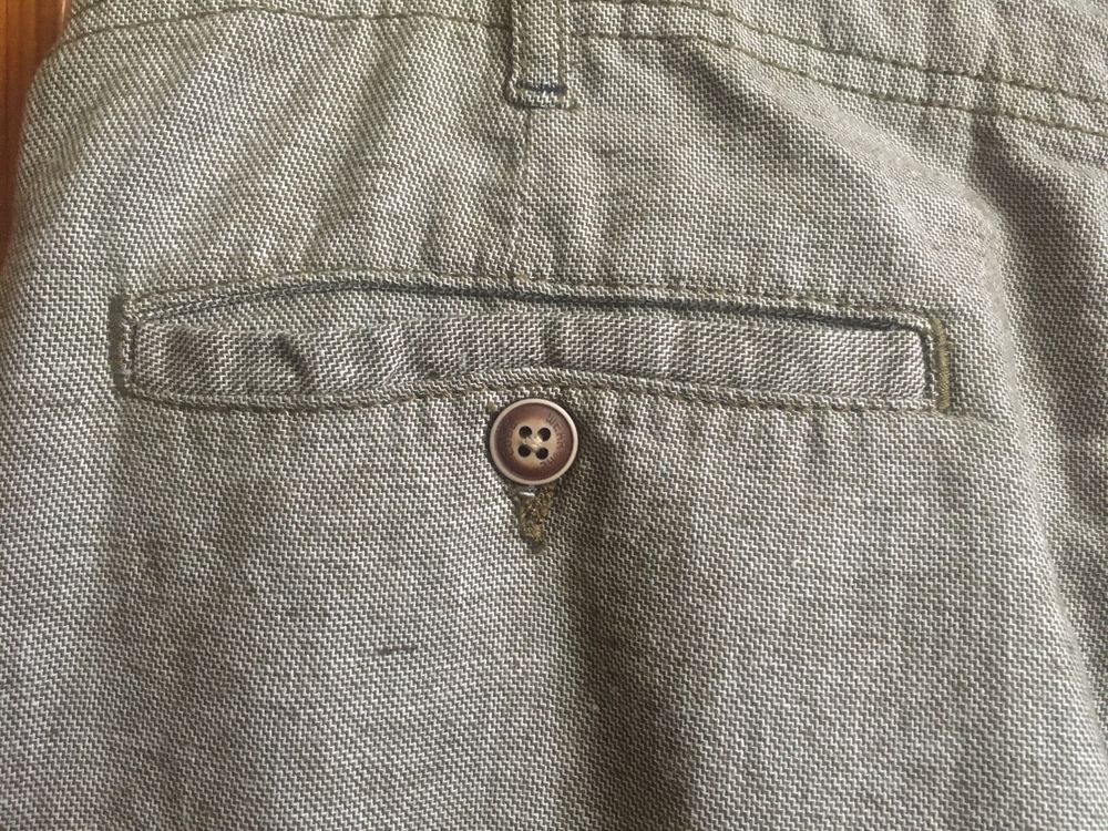 Льняные молодежн.брюки INDIKODE JEANS (р.М\L)-прямые по всей длине
