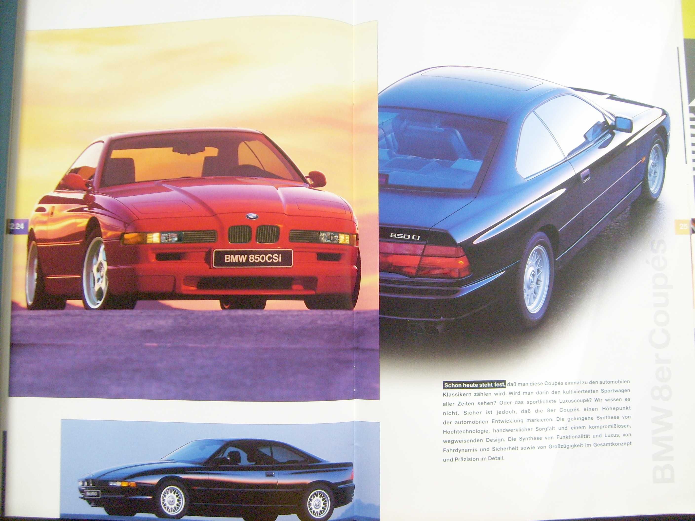 BMW 1997 prospekt 36 str./ 3 E36 + M3, Z3 (E36/7), 5 E39, 7 E38, 8 E31