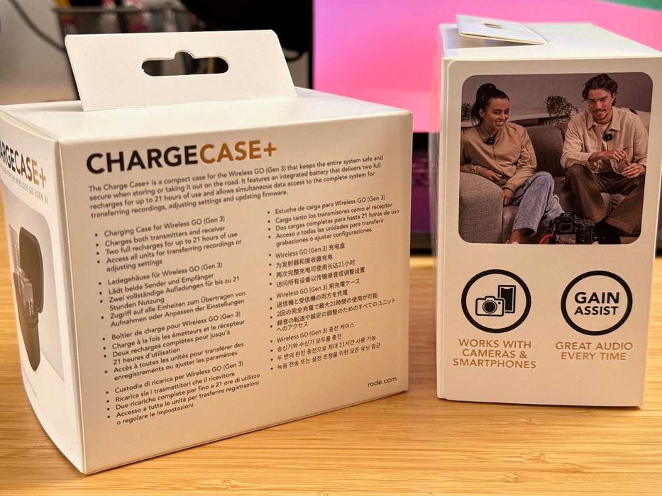 Microfones sem fio RØDE Wireless GO (Gen 3) + Charge Case+ novos