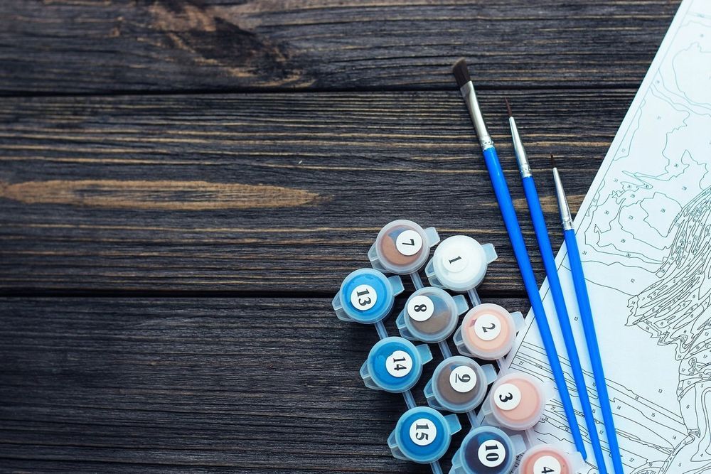 Malowanie po Numerach Piłka Nożna Obraz z Ramą