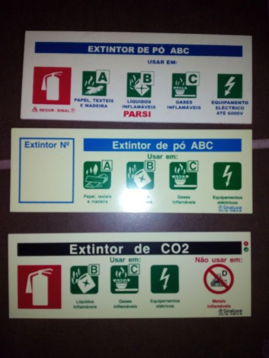 Placas de Sinalização