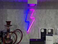 Неоновая LED вывеска лампа молния