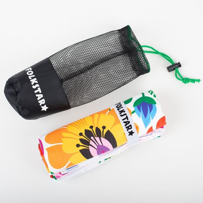 Ręcznik Szybkoschnący 80x160 Folk Łowicz Łowicki Kwiaty Plażowy