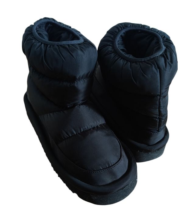 Markowe nowe śniegowce DeeZee r 37 czarne ocieplane kozaki na zimę