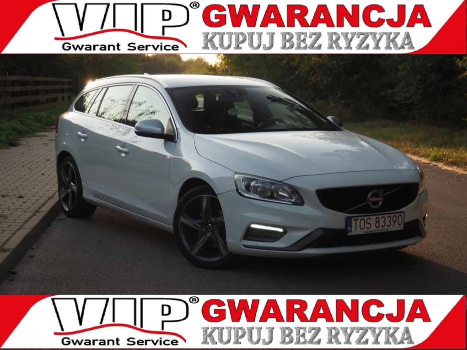 Volvo V60 R-DESIGN_FULL_2,0D_150KM_Automat_Nawi_Skóry_Kamera_Gwarancja_12m.