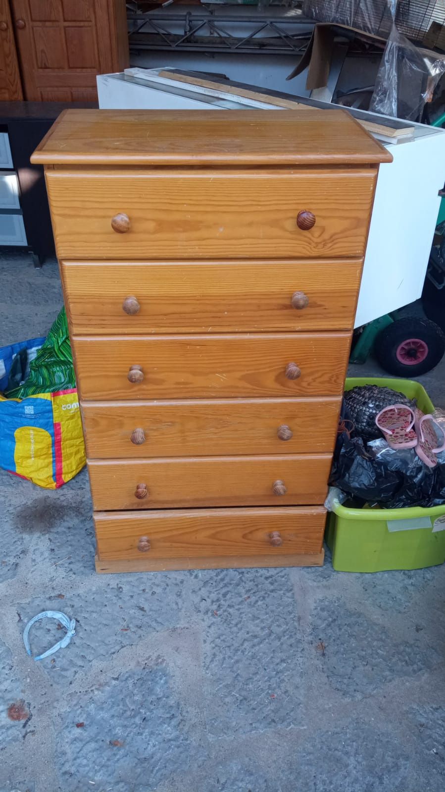 Cómoda gavetas de Pinho