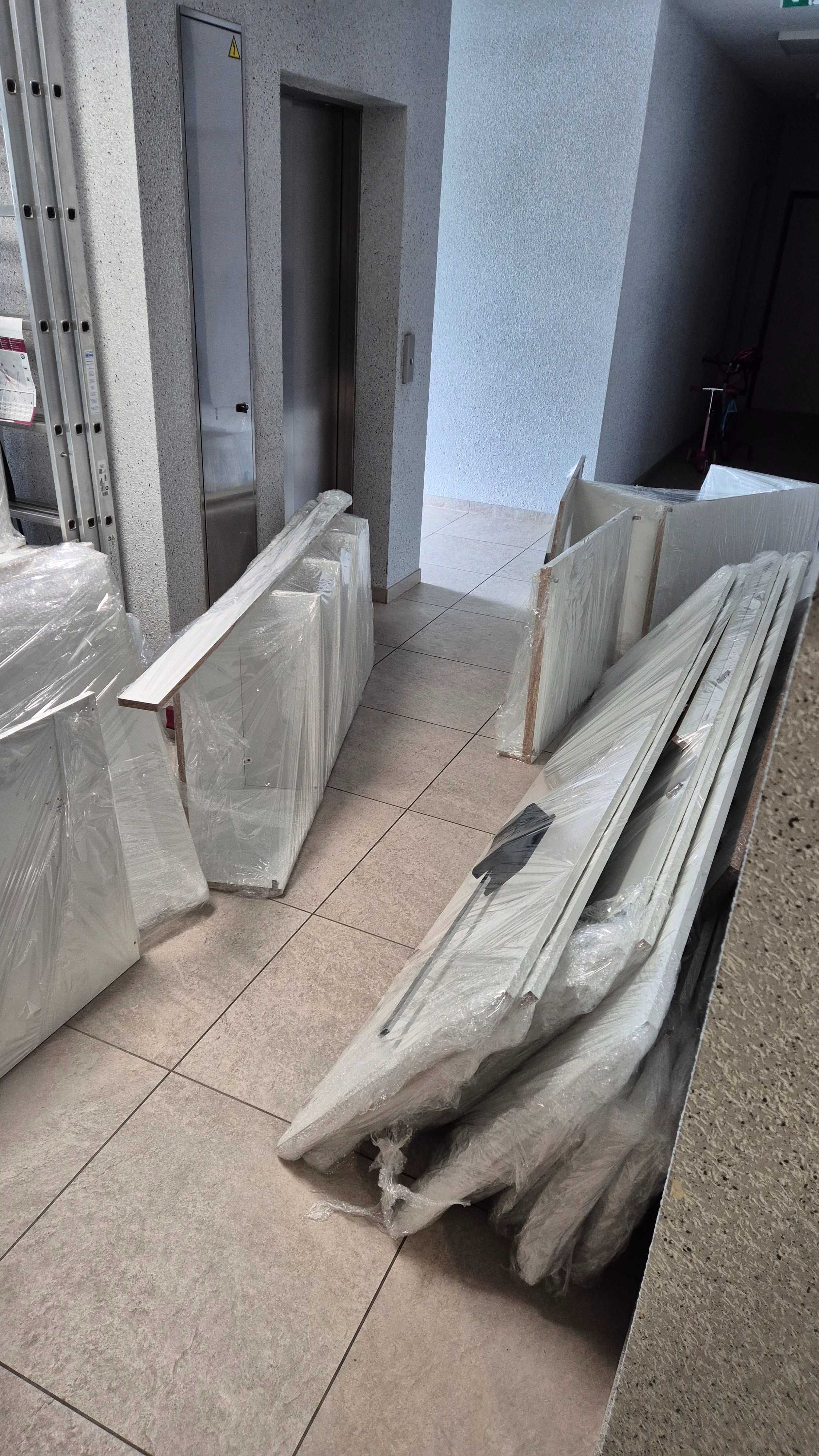 DO ODBIORU duża szafa lustro pantograf szuflady solidna 192,5x72,5x262