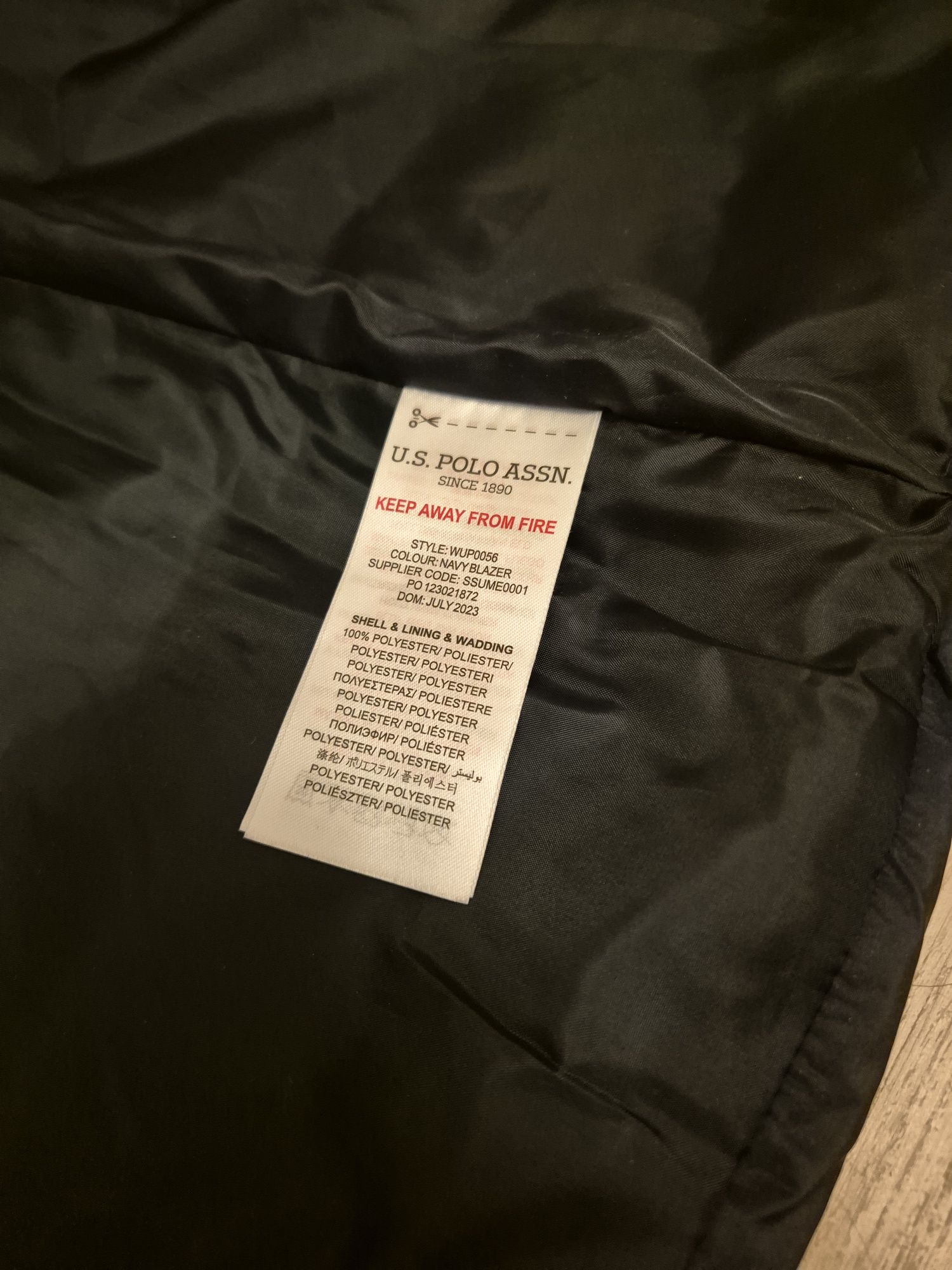 Kurtka zimowa pikowana US POLO ASSN r. L nowa