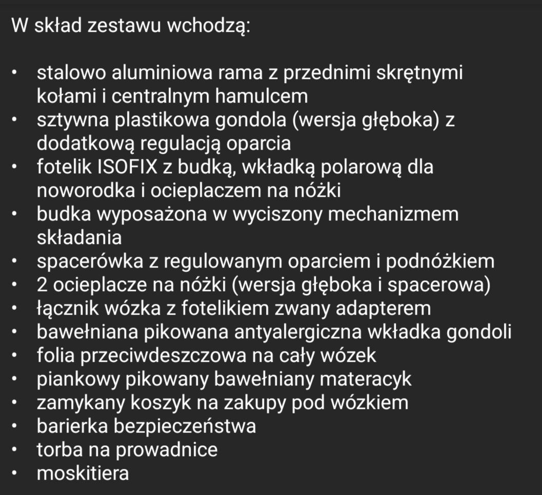 Sprzedam wózek 3w1