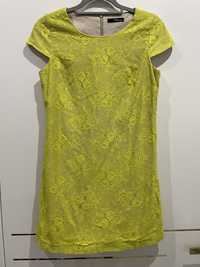 Sukienka koronkowa koronka limonka neon S/M