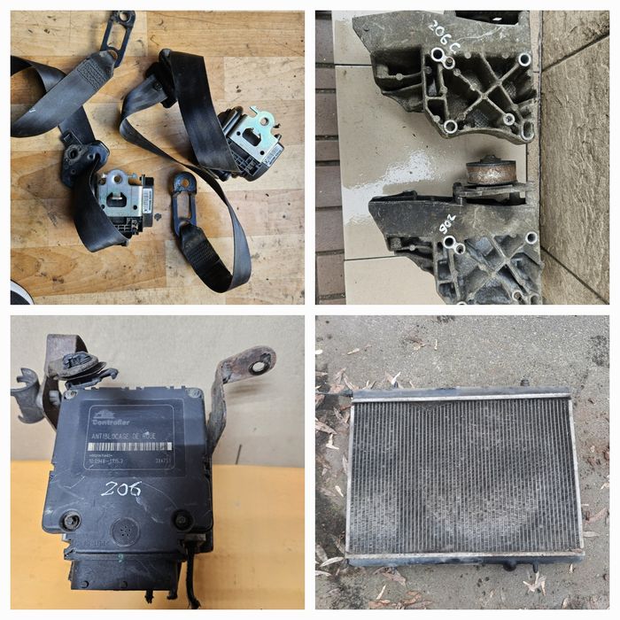 Разборка Peugeot 206 седан, 1.4 головка, коробка, дверь, генератор.