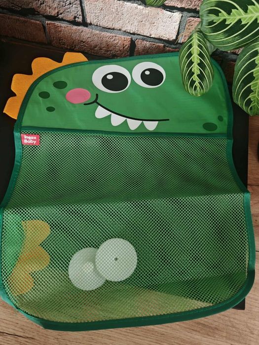 Uroczy organizer na zabawki do kąpieli w kształcie dinozaura!