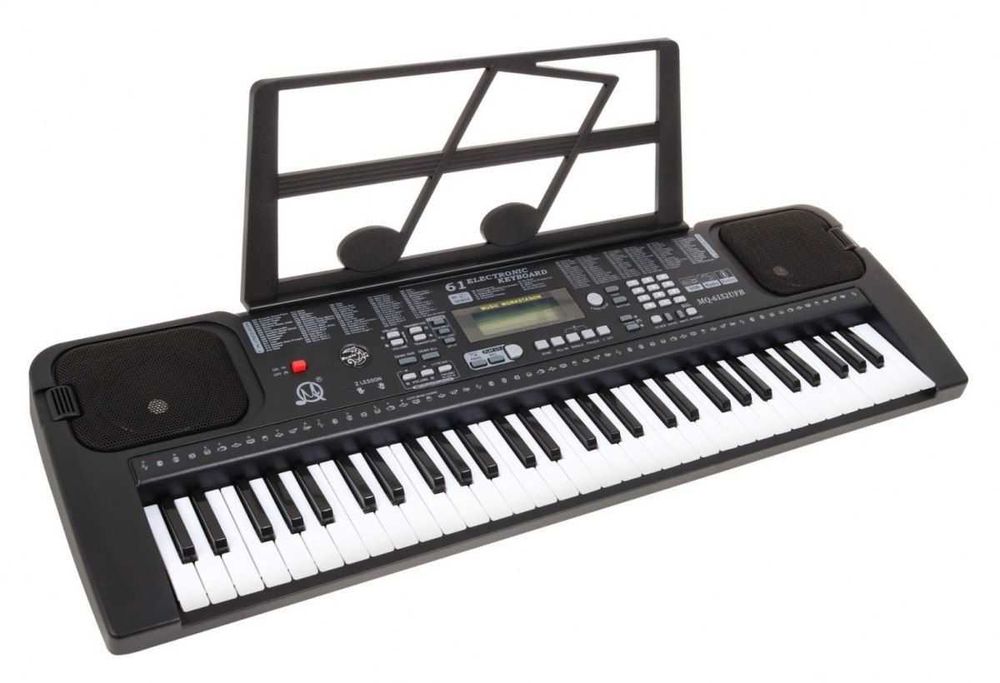 KEYBOARD Z MIKROFONEM DLA DZIECI 5+ taktomierz radio usb mp3 model 615