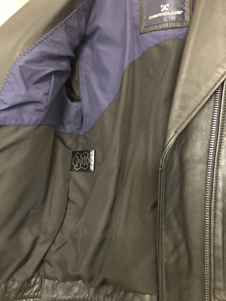 Кожаная куртка, размер XS/S новая