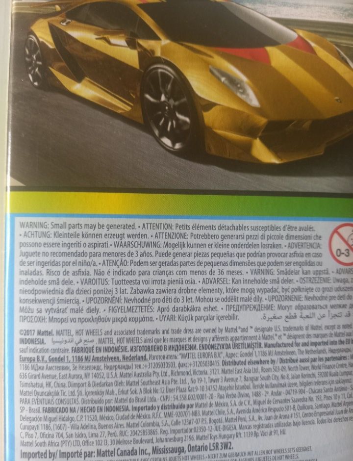 Pack 5 hot wheels exotics