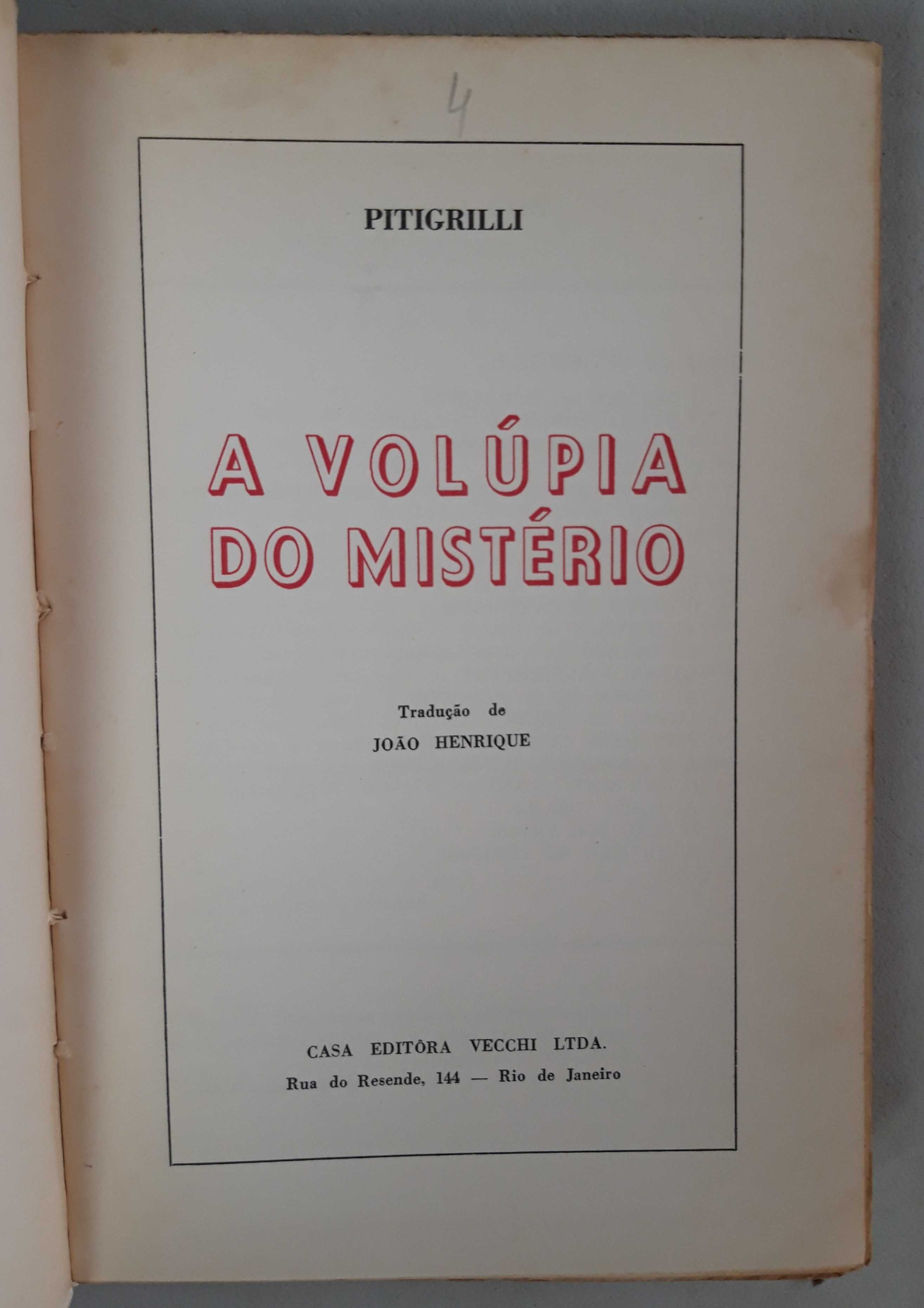 Livro- Ref CxC - Pitigrilli - A Volúpia do Mistério