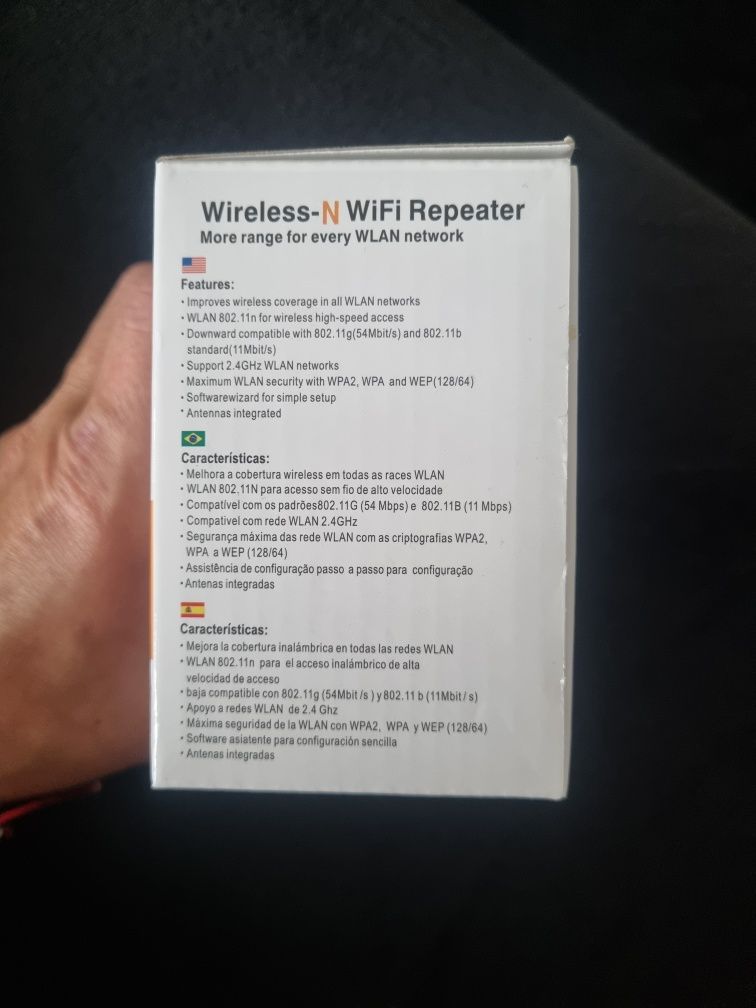 Wzmacniacz sygnału wifi repeater 2,4 GHz nowy