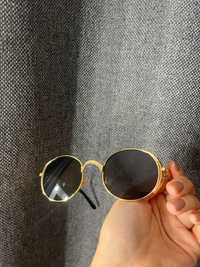 Окуляри круглі овальні очки золото чорні