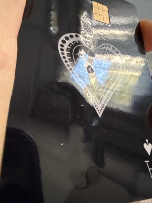 Naklejka ochronna karciana na kartę bankową as pik