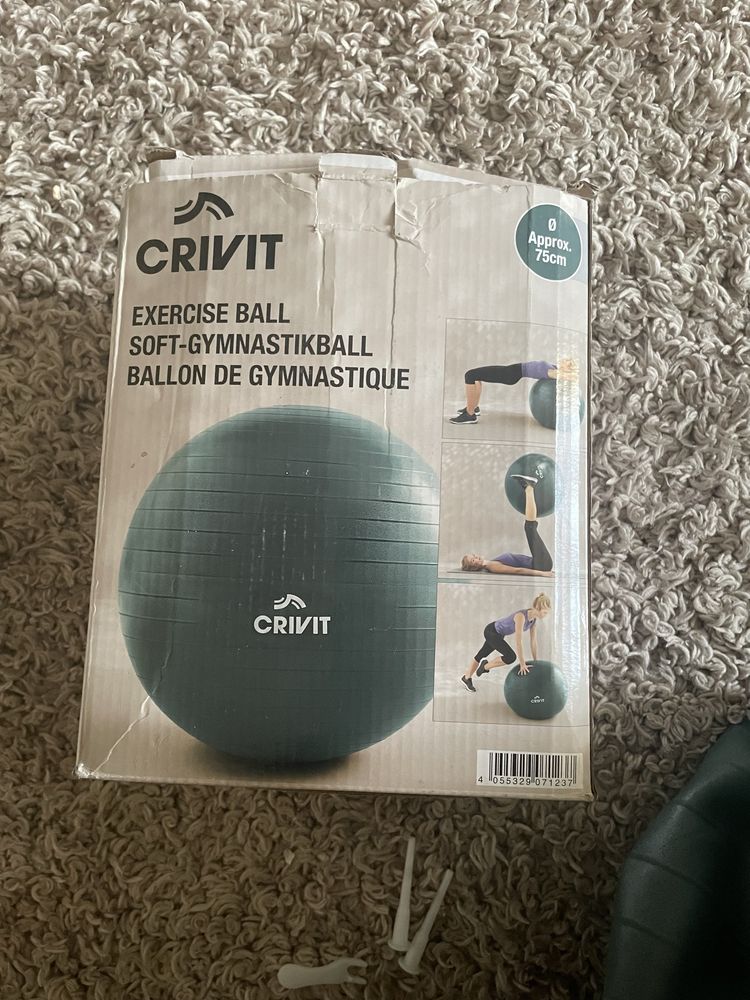 Pilka rehabilitacyjna fitness gimnastyczna 75cm Crivit