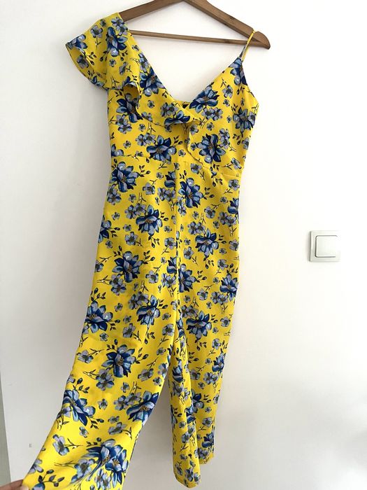 Nowy Modny Żółty W Kwiaty Boho TopShop Rozmiar S/ M
