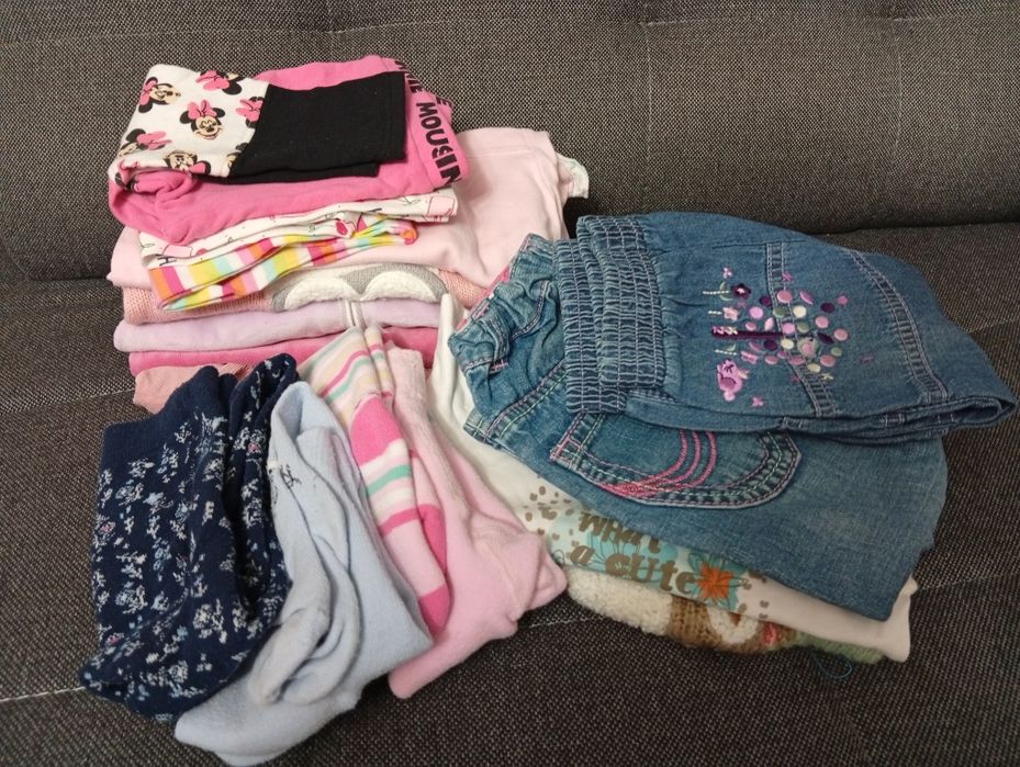 Zestaw ubrań dla dziewczynki r.86/92