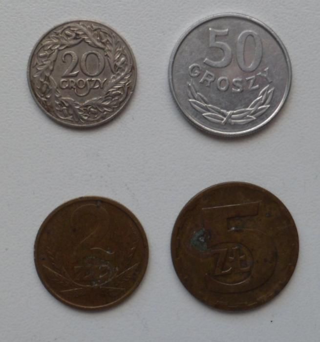 20 gr 1923, 50 gr, 2 zł, 5 zł moneta Krk