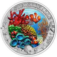 Монеты Австрии 3 евро-серия  «Светящиеся морские миры»