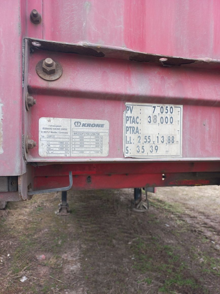Причеп krone sdp 27 saf,інтракс