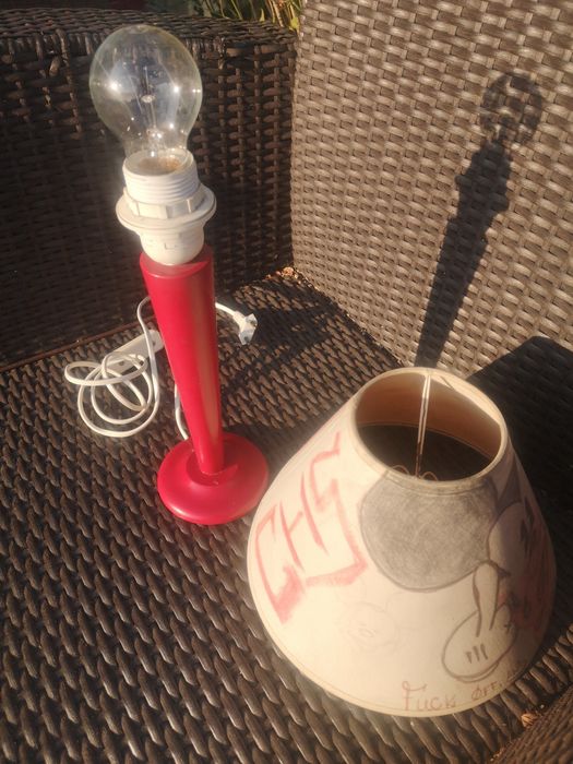 Lampa stołowa (nocna) PRL