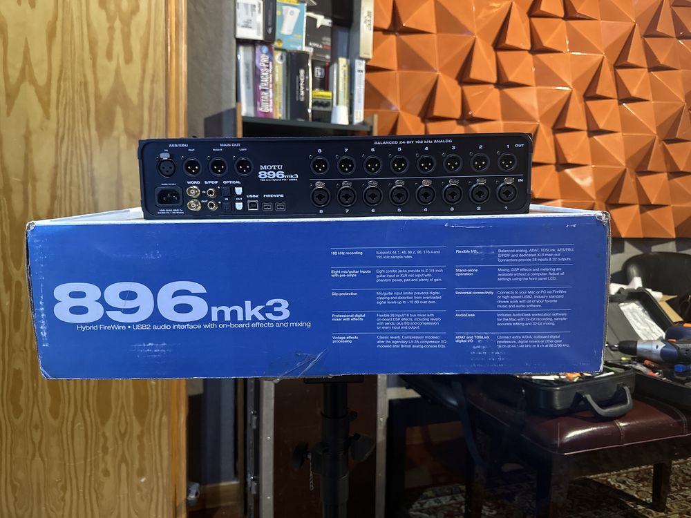 Interface de Áudio Motu 896MK3 – Como Nova