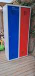 Szafka ubraniowa 2 komory 180x80x50 Regał magazynowy Szafki szatniowe
