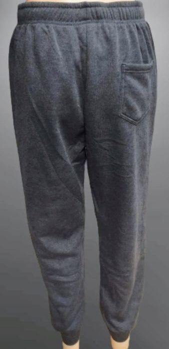 spodnie dresowe męskie ocieplane duże kieszenie bawełna 7/8xl szare
