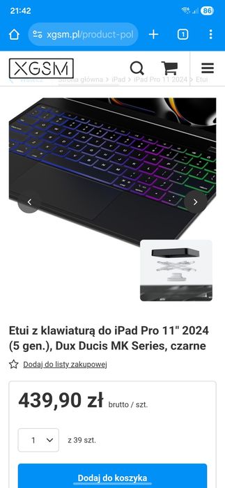 Etui magnetyczne iPad pro 11 m4