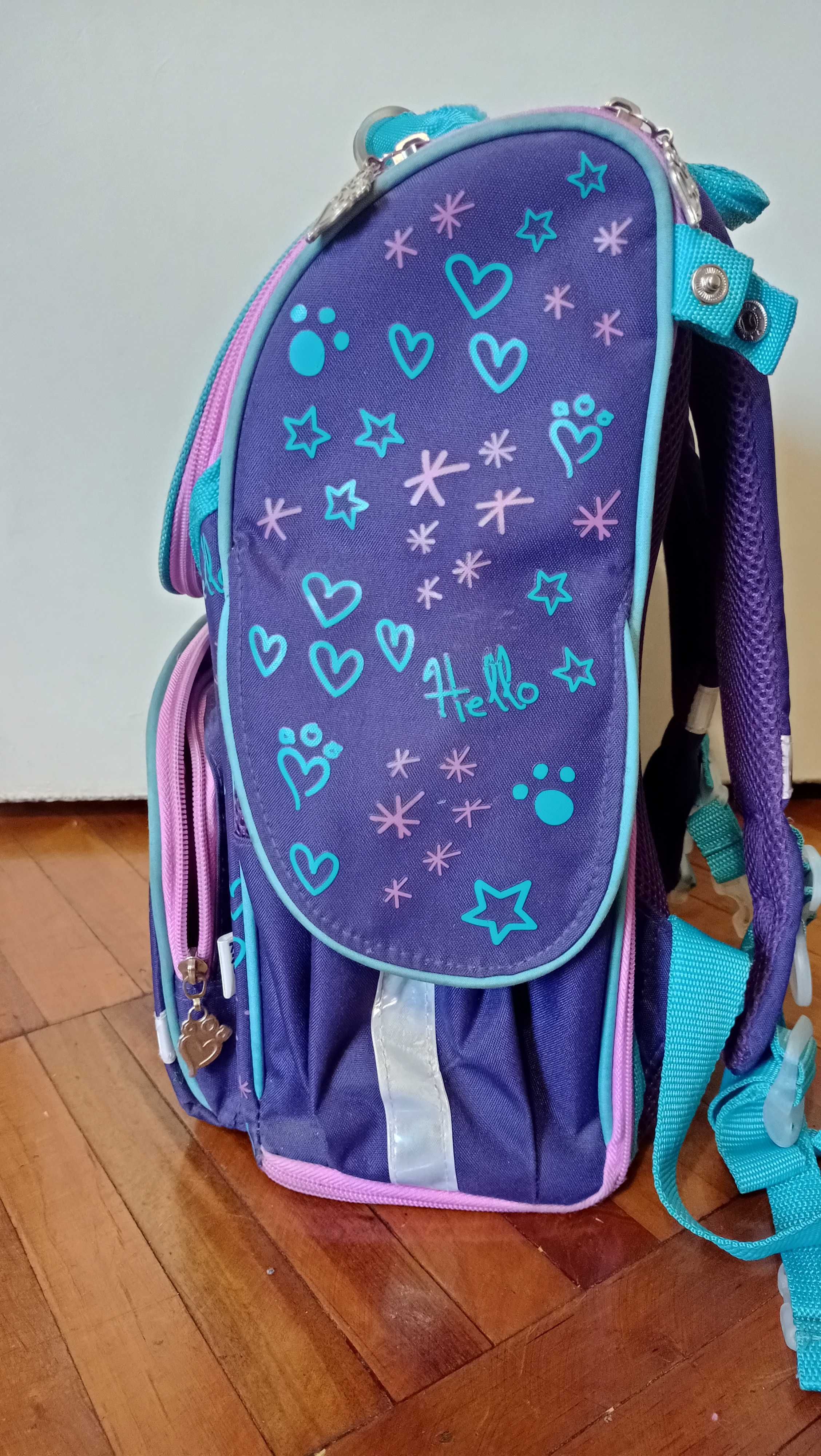 Каркасный рюкзак Kite R18-500S для девочек младшей школы