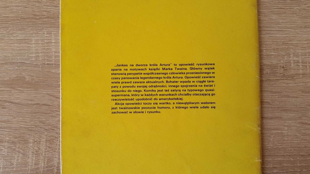 Jankes na dworze króla Artura - Mark Twain Komiks 1989