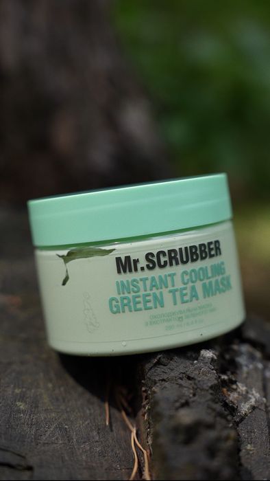 Охолоджувальна маска для обличчя з екстрактом зеленого чаю Mr.SCRUBBER
