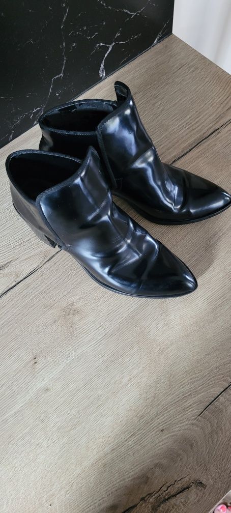 Buty botki sztyblety czarne Zara rozm 41